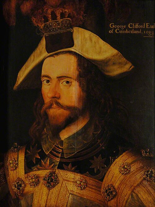 George Clifford (1558–1605), 3rd Earl of Cumberland, 1588, Nicholas Hilliard