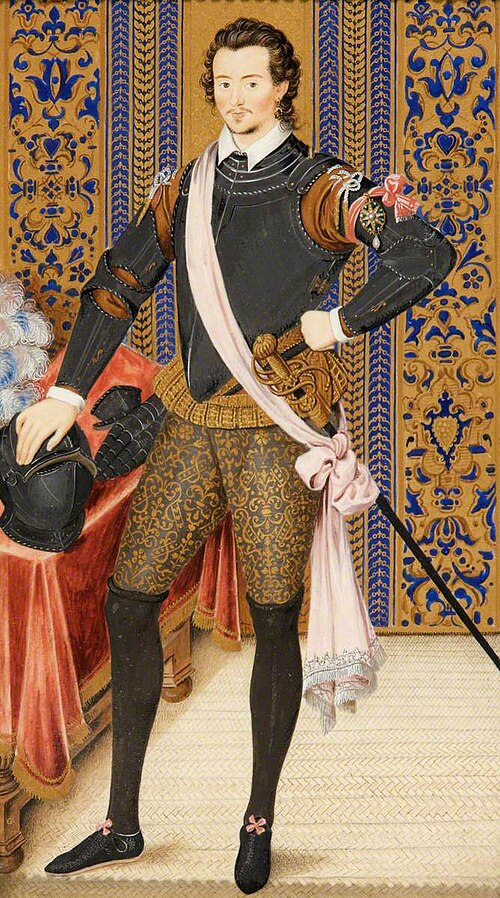 Robert Dudley (1574–1649), Son of Robert Dudley, 1st Earl of Leicester, by Lady Douglas Howard, Wife, , Nicholas Hilliard