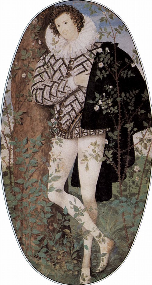 Young Man Among Roses, 1588, Nicholas Hilliard