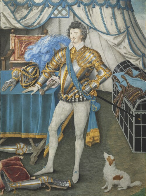 Sir Anthony Mildmay, Knight of Apethorpe, Northamptonshire, 1590, Nicholas Hilliard