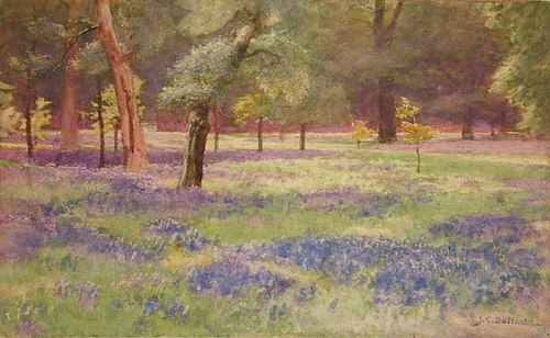 Bluebells at Kew, , John Charles Dollman