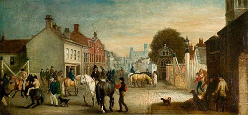 Lincoln High Street, Two Years after the Coming of the Railways, , John Ferneley