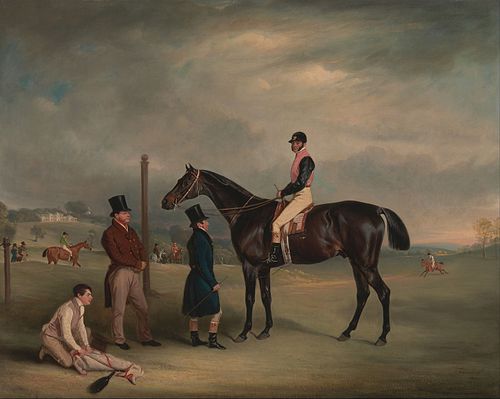 Euxton, with John White Up, at Heaton Park, 1829, John Ferneley