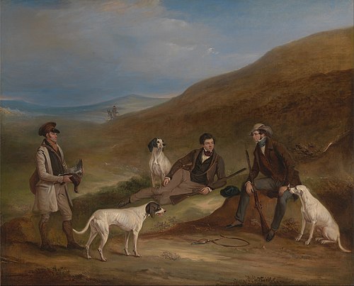 Edward Horner Reynard and his Brother George Grouse-Shooting At Middlesmoor, Yorkshire, with Their G, 1836, John Ferneley