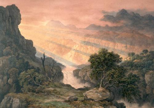 John Glover - The Falls of Foyers, 1818, John Glover