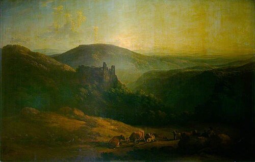 A Hilly Landscape, , John Glover