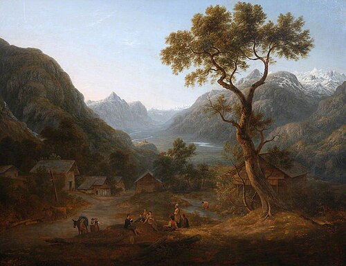 Swiss Landscape, , John Glover