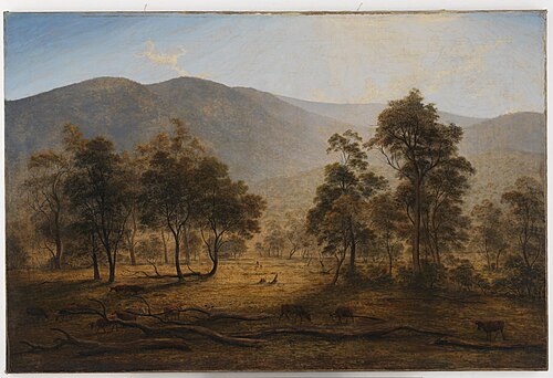 Patterdale landscape, Tasmania, 1833-1834, by John Glover, , John Glover