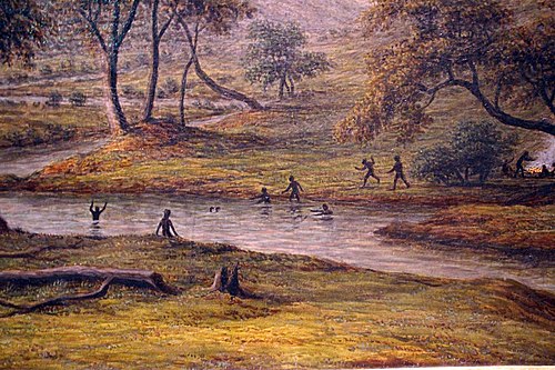 Soleil couchant à Ben Lomond, 1840, John Glover
