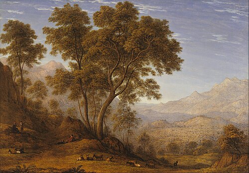 My last view of Italy, looking from the ..., 1835, John Glover