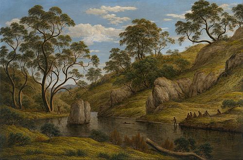 The bath of Diana, Van Diemen's Land, 1837, John Glover