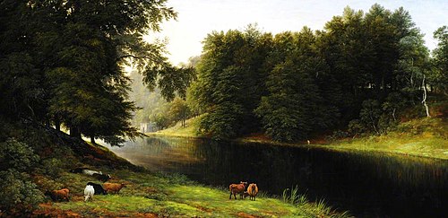 Boathouse in Calke Park, 1818, John Glover