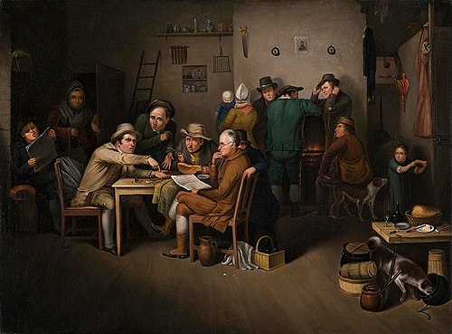 The Village Politicians, 1819, John Lewis Krimmel