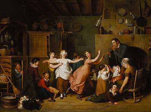 Blind Man's Buff, 1814, John Lewis Krimmel