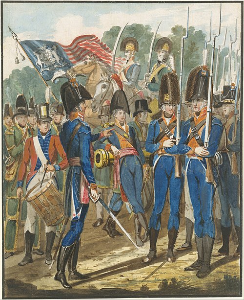 Members of the City Troop and Other Philadelphia Soldiery, 1811, John Lewis Krimmel