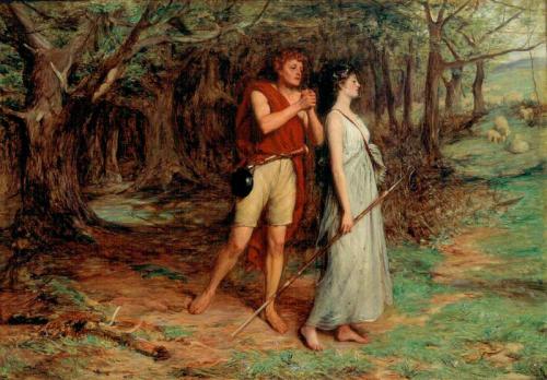 Silvius and Phoebe, 1872, John Pettie