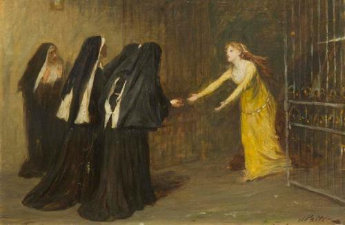 Sketch for 'The Sanctuary', 1873, John Pettie