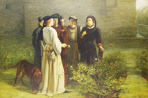Scene in the Temple Garden, 1871, John Pettie