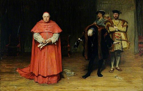 The Disgrace of Cardinal Wolsey, 1869, John Pettie