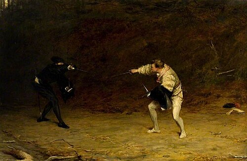 Sword and Dagger Fight, 1880, John Pettie