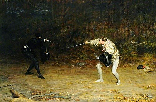 To the Death, 1877, John Pettie