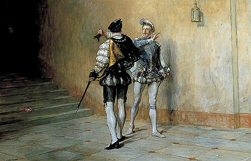 The Commencement of the Quarrel, 1889, John Pettie