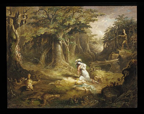 Leatherstocking's Rescue, 1832, John Quidor