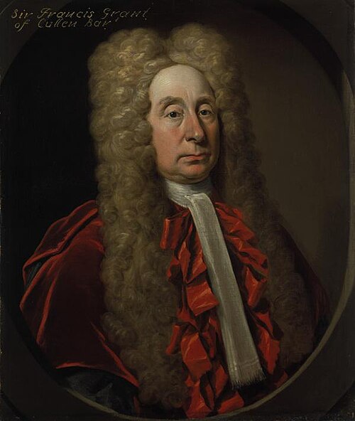 Sir Francis Grant, Lord Cullen, 1658 - 1726. Judge, 1720, John Smybert