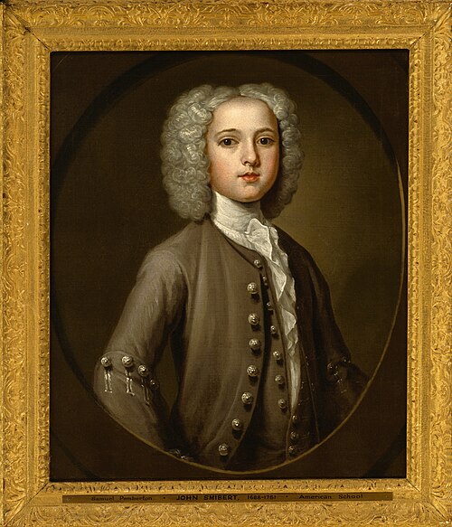 Portrait of Samuel Pemberton, 1734, John Smybert