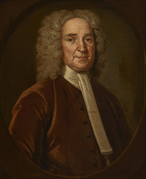Portrait of John Cotton (1693-1757) Minister of the Newton (Mass) Church; PORTRAIT OF JOHN COTTON (1, 1735, John Smybert