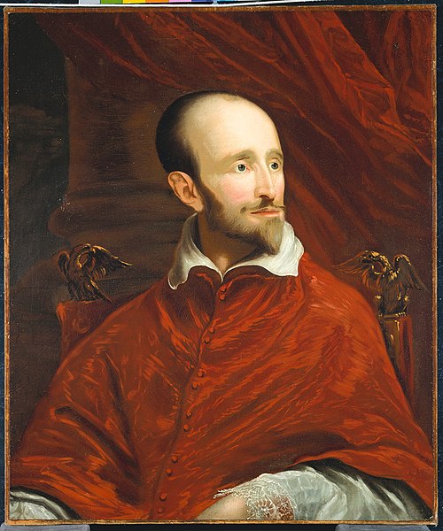 Cardinal Guido Bentivoglio (1579-1644), after Van Dyck, 1720, John Smybert