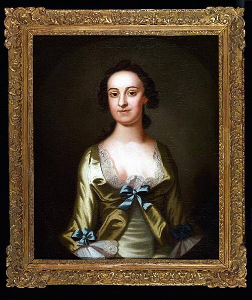 Portrait of Margaret Chew Bordley, 1752, John Wollaston