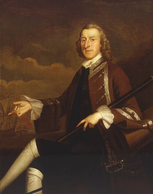 Captain Samuel Hood, 1724-1816, 1748, John Wollaston