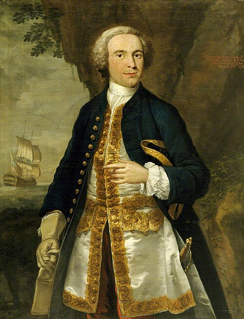 Captain Jacob Elton RN (1712-1745), 1741, John Wollaston