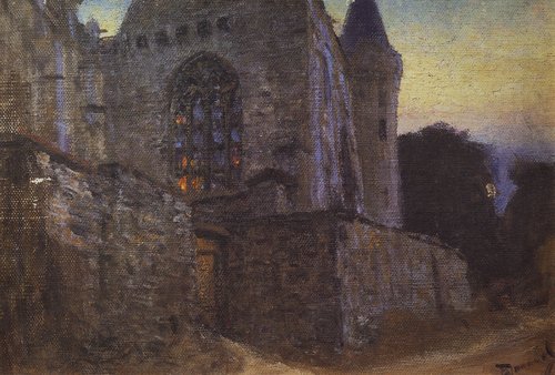 Abbaye Saint-Sauveur de Redon, 1911, Vassili Polenov