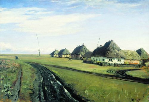 Дорога у деревни, 1877, Vassili Polenov
