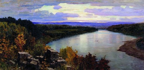 Ока. Вечер, 1903, Vassili Polenov