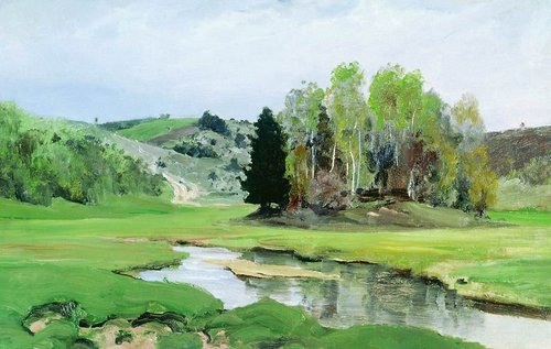 Речка Свинка близ Алексина, , Vassili Polenov