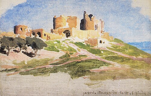 Tancred Castle in Tiberias, 1882, Vassili Polenov