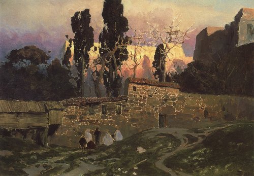 Константинополь. Эски-Сарайский сад, 1882, Vassili Polenov