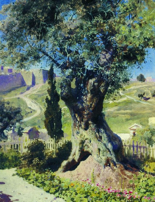 Олива в Гефсиманском саду, 1882, Vassili Polenov