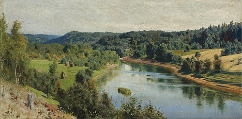 The river Oyat, 1883, Vassili Polenov