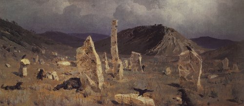 A dead Soldier, Near the Village of Mechki, 1883, Vassili Polenov
