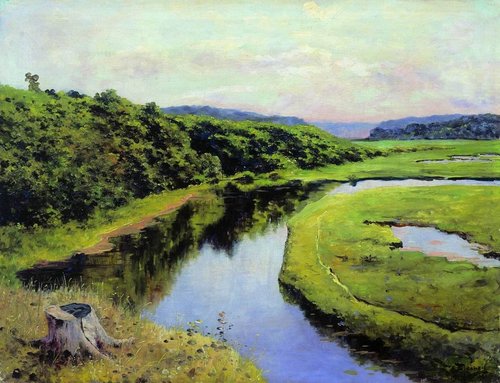 Река Клязьма. Жуковка, 1887, Vassili Polenov