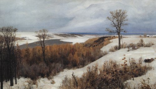 Ранний снег. Бёхово, 1891, Vasily Polenov
