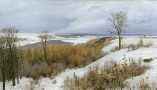 Ранний снег. Бёхово, 1891, Vassili Polenov