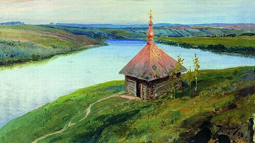Часовня на берегу Оки, 1893, Vassili Polenov
