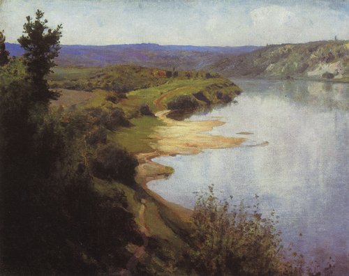 Вид на Оку с восточного берега, 1898, Vassili Polenov