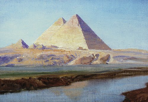 Большие пирамиды Хеопса и Хефрена, 1899, Vassili Polenov