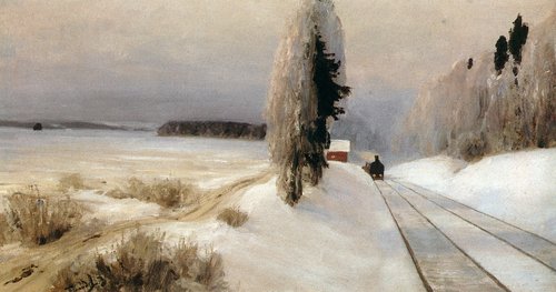 Железная дорога близ станции Тарусская, 1903, Vassili Polenov